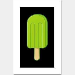 Lime Ice Cream Stick Posters and Art